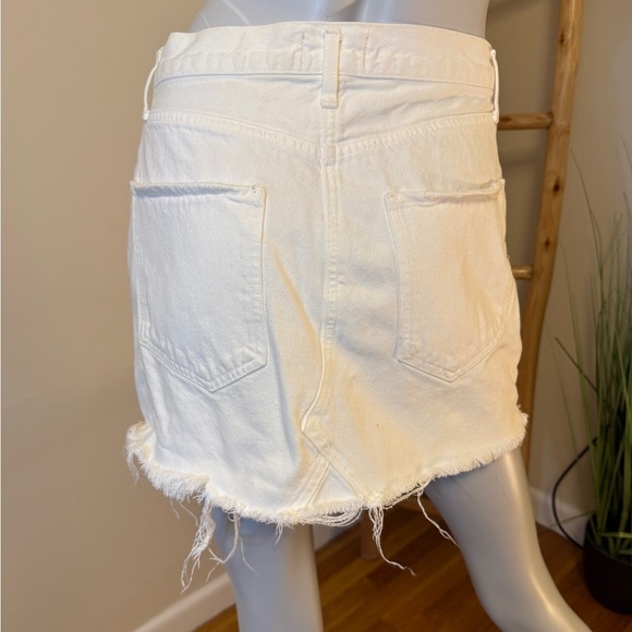 AGOLDE QUINN HI RISE SKIRT WHITE 28 - Picture 4 of 10